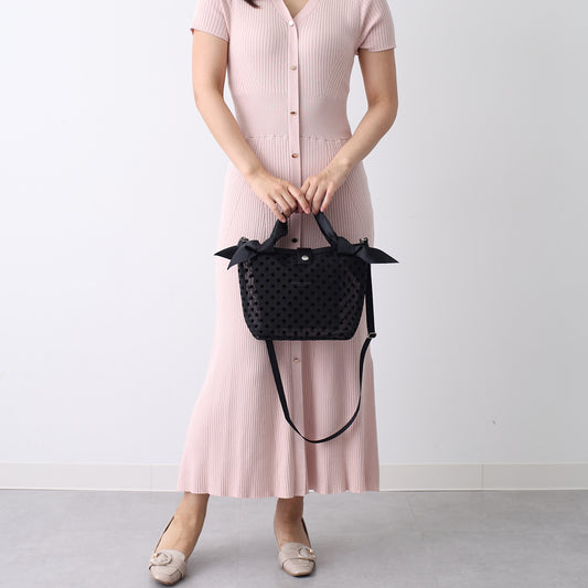 TULLE RIBBON SHOULDER MINI
