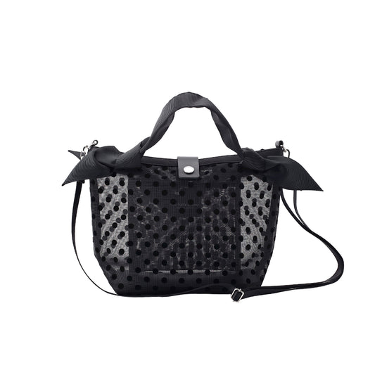 TULLE RIBBON SHOULDER MINI