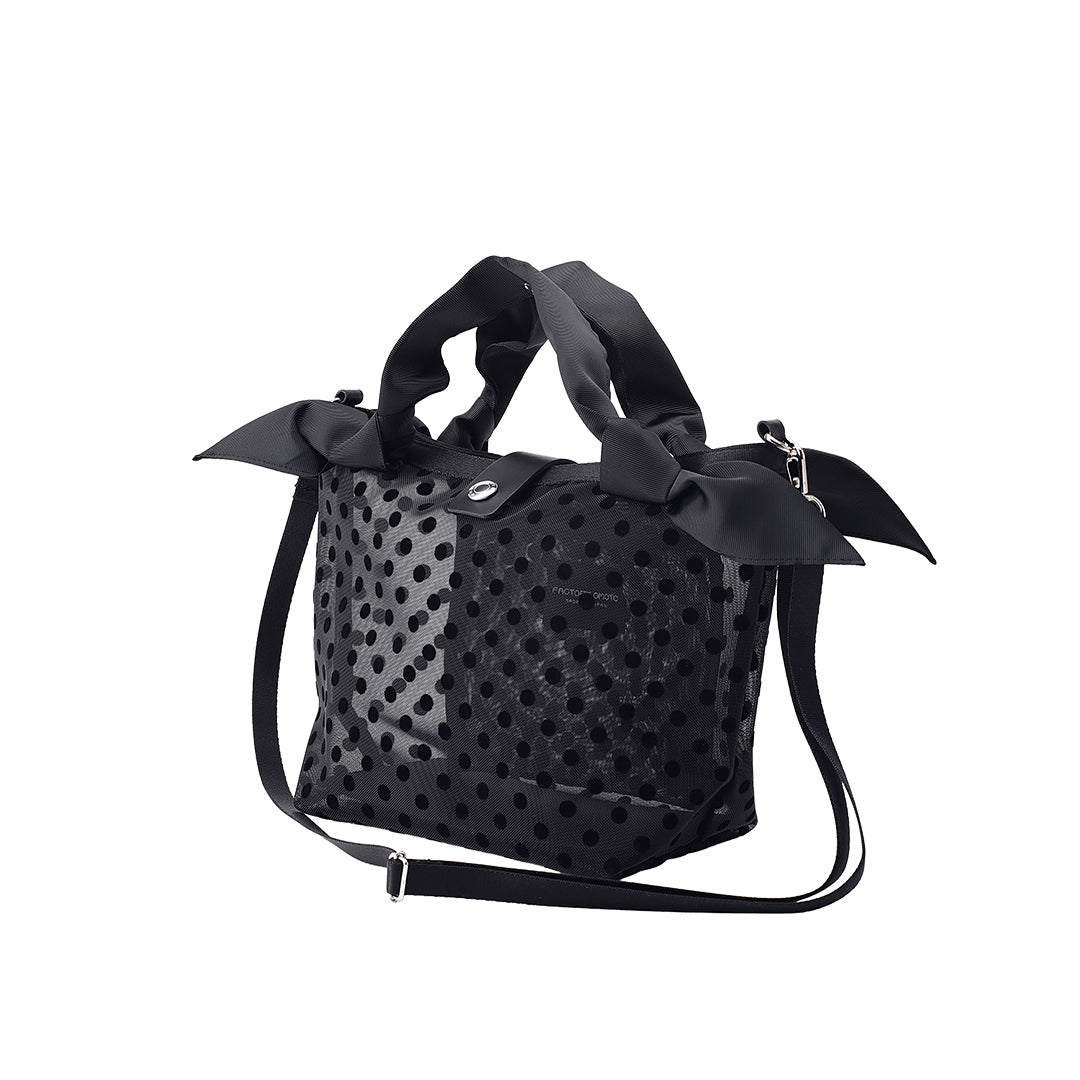 TULLE RIBBON SHOULDER MINI