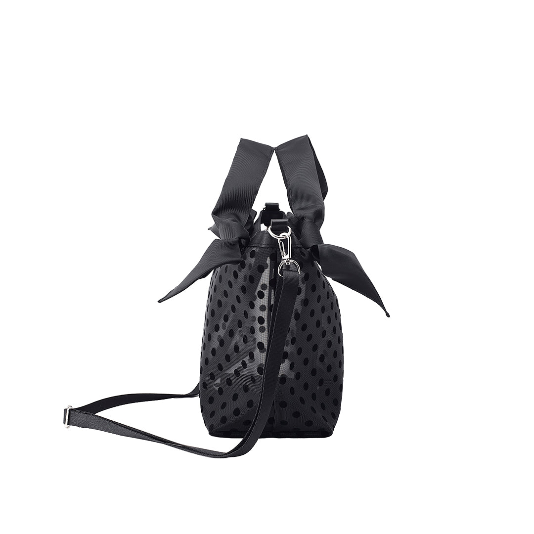 TULLE RIBBON SHOULDER MINI