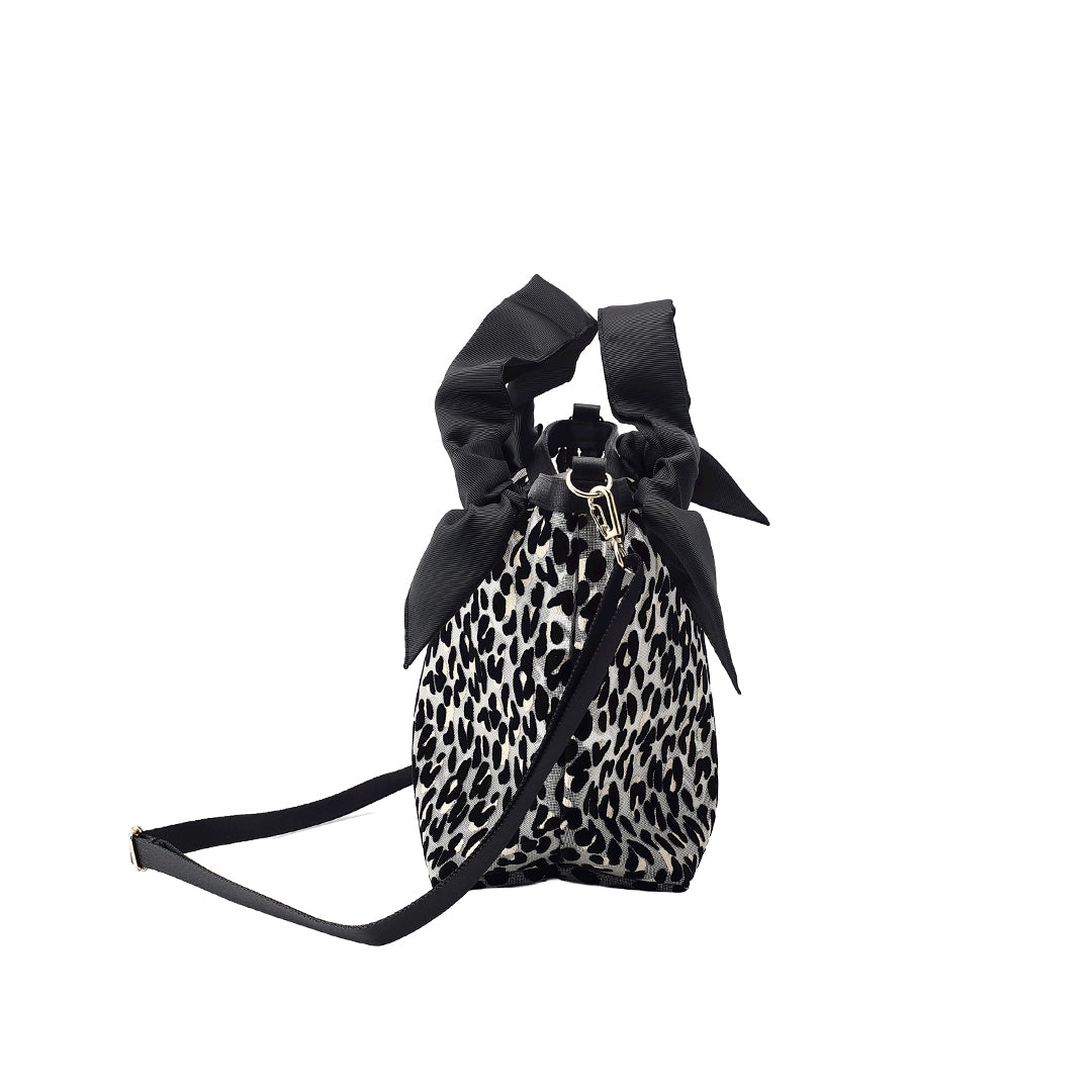 TULLE RIBBON SHOULDER MINI