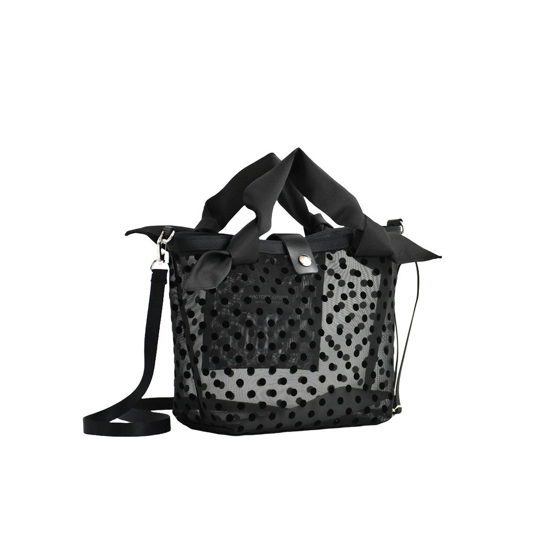 TULLE RIBBON SHOULDER MINI