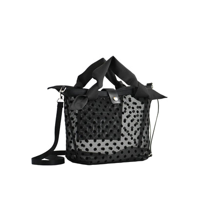TULLE RIBBON SHOULDER MINI